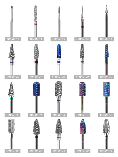 1 pezzo Accessorio professionale di alta qualità per trapano per unghie in acciaio al tungsteno, accessorio per macchina di molatura elettrica, strumento per manicure, fornitura natalizia