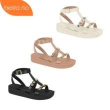Women's Beira Rio Papete Sandal 8487.210 Bohemian - Nude - View 2