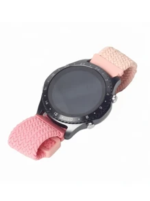 1pc Color Block Cute Magnetic Strap Braided Loop Compatible With Apple Watch Band 38mm 40mm 41mm 42mm 44mm 45mm 46mm 49mm, Girls Sport Nylon Elastic Replacement Compatible With Apple Watch Bands Series10 9 8 7 6 5 4 3 2 1 SE Ultra1/2, 18mm20mm22mm