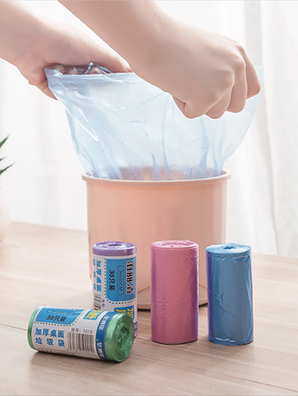 1pc Small Garbage Bag,Pet Small Garbage Bag Desktop Small Garbage Bag Small Cat Garbage Bag Office Home Car Thickened Disposable Mini Plastic Bag 30 Pieces Per Circle