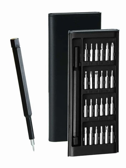 1 Pc 25-In-1 Precision Screwdriver Set, [Bearing Steel] Small Screwdriver Professional Magnetic Mini Repair Tool Kit For Phone, Computer, Watch, Laptop, Apple Laptop, Game Console, Eyeglass, Electronic, Tools For Men