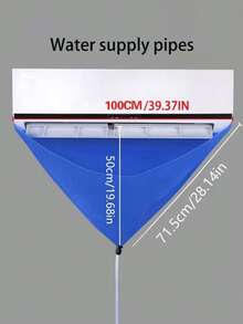 1 Stück einfarbige Klimaanlage Reinigungsabdeckung mit Wasserleitung für Schule, Büro, Haushalt, Reise, Tasche, Organizer, Lagerung