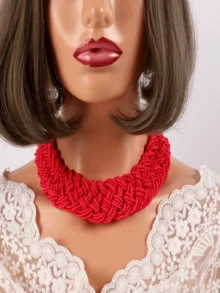 European And American Style Multi-Layer Beaded Handmade Woven Necklace, Boho Chic Casual Versatile - Rice Bead Necklace - View 13