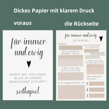 30pcs Modern Time Capsule Wedding Greeting Cards Set, Wedding Blessing Cards Creative Game Guest Book Replacement, Fashionable German Wedding Ceremony Decors Summer Birthday Gifts Beach Back To School School Supplies Room Decor