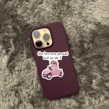 Pegatinas "El horror persiste, pero yo también" , pegatinas de hámster, pegatinas de humor para adultos, pegatinas divertidas y ingeniosas adecuadas para portátiles, teléfonos, botellas de agua, Kindle, útiles escolares, vuelta al cole - Multicolor - Ver 4