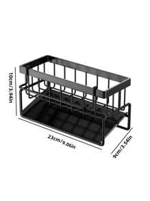 Cirelle 1pc Kitchen Sponge Organizer Rack, Sink Sponge Holder, Dishwashing Sponge & Soap Rack, Cloth Organizer, Draining Rack