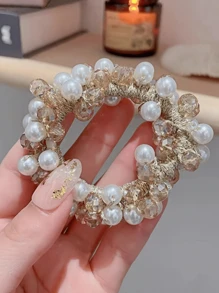 Conjunto de 3 peças/1 peça de presilha de cabelo feminina multicolorida com pérolas sintéticas e strass, pulseira de luxo para festa. Acessórios para cabelo, acessórios de cabelo, acessórios femininos, outono, viagem, ferramentas para cabelo, acessórios para cabelo, itens para cabelo, outono, cabelo, acessórios para cabelo, acessórios, acessórios de cabelo femininos, viagem, acessórios para cabelo, acessórios femininos, acessórios para cabelo, acessórios para cabelo, itens, acessórios de beleza, presentes, viagem, presentes para mulheres, itens para cabelo, lembrancinhas