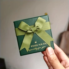 Caja de exhibición y almacenamiento de joyas, con diversos estilos de cajas de regalo, cajas de almacenamiento de joyas con moño, para guardar anillos, collares, pulseras, aretes, etc.