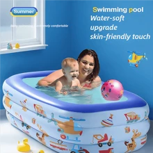 Piscina inflable familiar para niños, piscina grande para familia para uso al aire libre, piscina de natación de PVC reforzado
