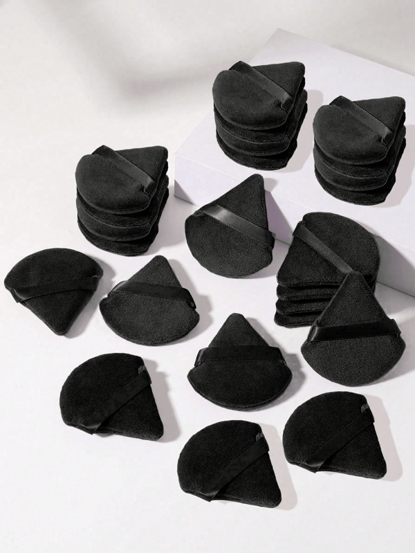 10 Piezas/50 Piezas/100 Piezas/200 Piezas Set de Esponjas Cosméticas Triangulares con Felpa, Suaves y Esponjosas, Adecuadas para Polvos Faciales y Corporales, Herramientas Cosméticas, Maquillaje, Económicas, Decoración de Habitación, Tocador, Viaje, Dormitorio, Accesorios de Maquillaje, Borla, Difuminador de Maquillaje, Borla de Polvos, Esponja de Maquillaje