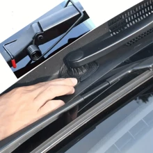 2 Pieces Of Automotive Wiper Arm Hole Protection Pads, 2 Multi-Functional Automotive Wipers With Intelligent Auxiliary Spring Wiper Arms, Universal Windshield Wiper Hole Covers For Automotive Front Wipers, Automotive External Accessories - Black - View 7