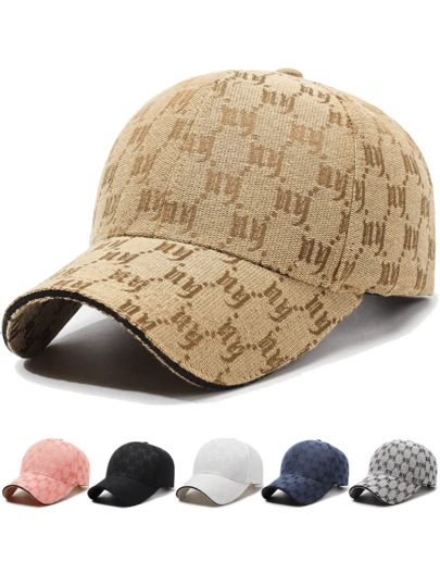 1 件套独家纽约印花棒球帽，情侣款完美之选。它是全年出游和散步的终极配饰。时尚休闲太阳帽。