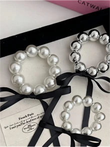 Conjunto de 3 peças/1 peça de presilha de cabelo feminina multicolorida com pérolas sintéticas e strass, pulseira de luxo para festa. Acessórios para cabelo, acessórios de cabelo, acessórios femininos, outono, viagem, ferramentas para cabelo, acessórios para cabelo, itens para cabelo, outono, cabelo, acessórios para cabelo, acessórios, acessórios de cabelo femininos, viagem, acessórios para cabelo, acessórios femininos, acessórios para cabelo, acessórios para cabelo, itens, acessórios de beleza, presentes, viagem, presentes para mulheres, itens para cabelo, lembrancinhas