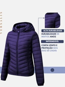 Men's Gominho Jacket Coat Blouse Intense Cold Motorcycle Nylon Bobojaco - Navy Blue - View 4