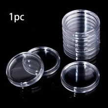 100 Pieces Of 30mm Coin Capsules With Transparent Plastic Silver Dollar Holders, Suitable For Collectors With Circular Coin Protective Covers, With Storage Boxes, Suitable For Morgan Silver Dollar Collection Items