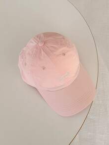 1pc Soft Top Candy Color Fashionable Letter Printed Baseball Cap, Breathable Sun Protection Hat For Women, Suitable For Spring/Summer Outdoor Activities, Travel - Letter Quick Dry Baseball Cap - View 16