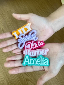 1 Pc Personalized Name Hair Clip Cute - Name Alligator Clip - Custom Barrette - Girl Hair Clip - Christmas Gift - Princess Hair Clip