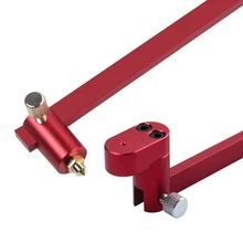 300mm Woodworking Compass Tool, Woodworking Compass Scriber, Large Compass For Woodworking, Circle Compass Woodworking Scribing Circle Ruler Marking Gauge Circle Marking Tool - Red - View 9