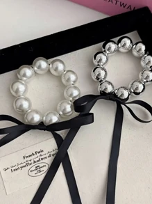 Conjunto de 3 peças/1 peça de presilha de cabelo feminina multicolorida com pérolas sintéticas e strass, pulseira de luxo para festa. Acessórios para cabelo, acessórios de cabelo, acessórios femininos, outono, viagem, ferramentas para cabelo, acessórios para cabelo, itens para cabelo, outono, cabelo, acessórios para cabelo, acessórios, acessórios de cabelo femininos, viagem, acessórios para cabelo, acessórios femininos, acessórios para cabelo, acessórios para cabelo, itens, acessórios de beleza, presentes, viagem, presentes para mulheres, itens para cabelo, lembrancinhas