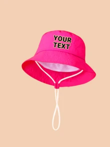 1pc Custom-Made Children Bucket Hat, Personalized Fashion Versatile, Suitable As Gift, For Boys And Girls Daily Use - Multicolor - View 15