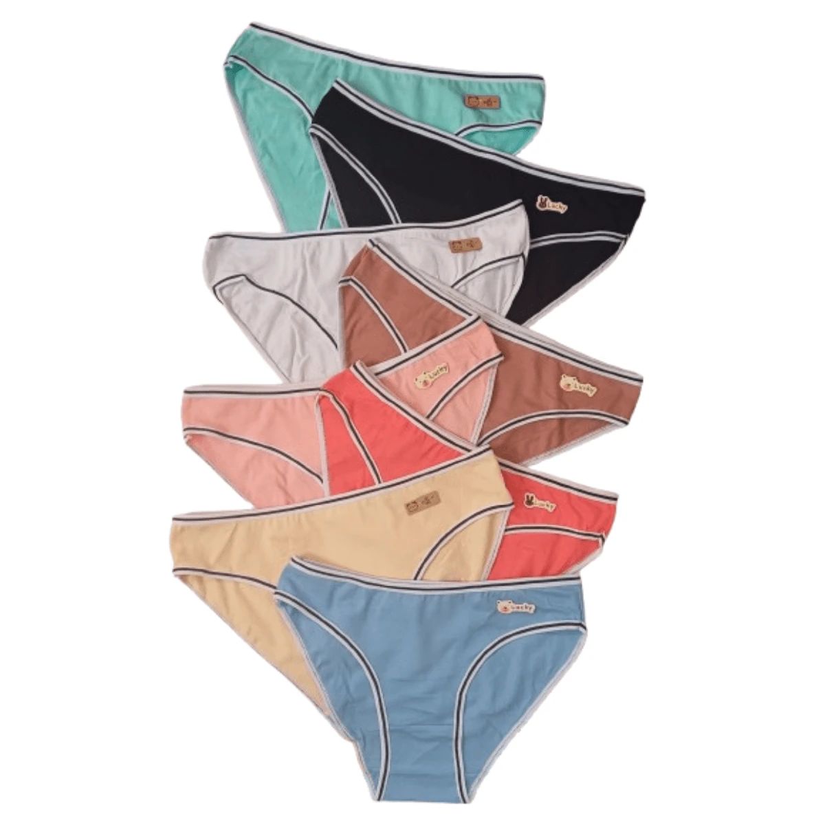 paquete 12 pantis económicos mujer tallas surtidas - Multicolor - Ver 1