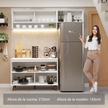 Complete Modular Kitchen Madesa Reims 190cm White Color 07 - White - View 5