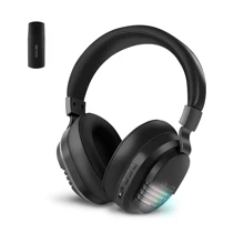 COLUSI Auriculares inalámbricos para juegos Colusi con efectos de iluminación RGB y enfriamiento, para portátiles, PC, , , Switch, con larga duración de batería, micrófono con cancelación de ruido, 2.4Ghz + BT 5.4, baja latencia, talla grande rápidos