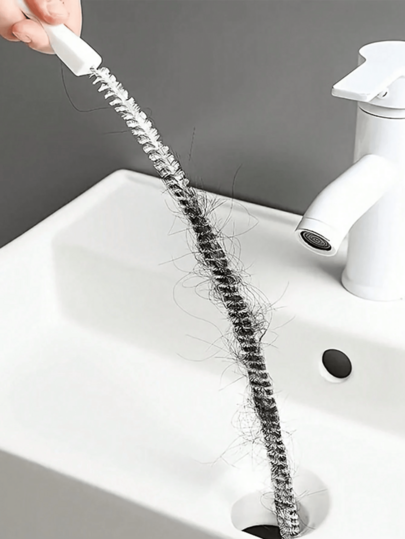 Drainage Unclogger, Sink Hair Remover, Bathroom Cleaning Brush, Pipeline Tools For Unclogging Pipes To Prevent Cockroaches And Odors In Home Bathrooms, School Supplies And Student Dormitory Kitchen Accessories, Bathroom Accessories, Travel Essentials