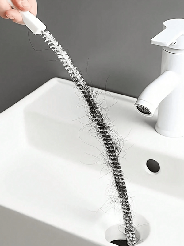 Drain Unblocker, Hair Remover For Sink, Bathroom Cleaning Brush, Plumbing Tool For Unclogging Pipes
