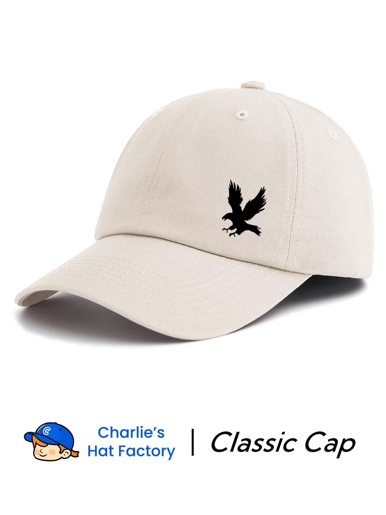 1 قبعة بيسبول مطبوع عليها نسر، كلاسيكية عصرية