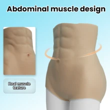 1 件高腰女式加厚硅胶提臀内裤 - 性感提臀内衣，适合特殊活动、夜间外出和日常时尚，提臀塑身衣紧身短裤 - 駝色 - 查看 8