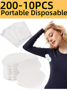 Almohadillas ultrarresistentes antitraspirantes para axilas para hombres y mujeres - 10/8/6/4/2/1 pieza de protectores de axilas invisibles, con adhesivo extra y transpirables para hiyab/tobe - Protección contra el sudor durante 24 horas en calor, gimnasio, viaje (lavable)