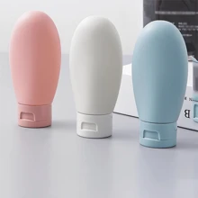 3pcs Travel Accessories Set, Refillable Cosmetic Containers For Shampoo Shower Gel Face Wash Lotion, Leak-Proof Squeeze Tube Bottles, Portable Travel Kit