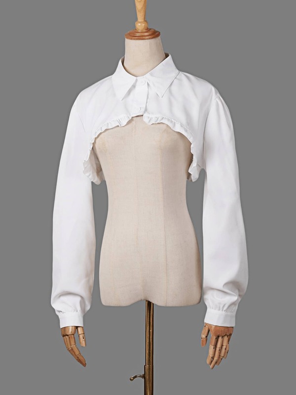 1 pieza Cuello desmontable para mujer, accesorio versátil de cuello de camisa falso, capa decorativa de protección solar