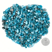 50g/100g Natural Blue Apatite Crystal Chips Polished Stones Healing Crystals For Reiki, Yoga & Energy Therapy Beginners, Houseplants, Jewelry Making, Wishing Bottle, Garden, Fountain - Blue - View 11