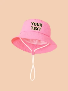 1pc Custom-Made Children Bucket Hat, Personalized Fashion Versatile, Suitable As Gift, For Boys And Girls Daily Use - Multicolor - View 10
