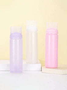 1pc/3pcs 170ml Precision Squeeze Applicator Bottle - Effortless Hair Oil & Dye Application - Root Comb Design For Perfect Coloring - Durable Styling Tool For Salon-Quality Results