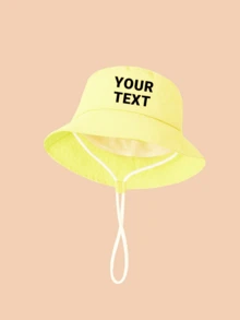 1pc Custom-Made Children Bucket Hat, Personalized Fashion Versatile, Suitable As Gift, For Boys And Girls Daily Use - Multicolor - View 9