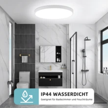 36W Cold white LED Deckenlampe Deckenleuchte Ultraflach Panel Wohnzimmer Schlafzimmer 36*36*4cm - 36W Kaltweiß - Übersicht 7