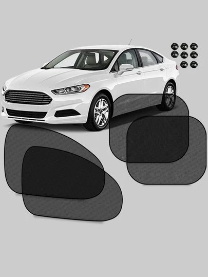 2 st universal bilfönsterskydd, solskydd för bil - skydd mot bländning och UV-strålar, blockerar över 98 % av UV-strålar, biltillbehör, biltillbehör, interiör, bilinredning