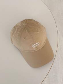 1pc Soft Top Candy Color Fashionable Letter Printed Baseball Cap, Breathable Sun Protection Hat For Women, Suitable For Spring/Summer Outdoor Activities, Travel - Letter Quick Dry Baseball Cap - View 6