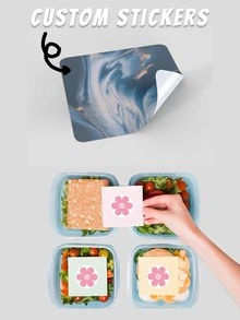 Personalize Your Celebrations With Custom Stickers Ideal For Weddings, Birthdays, Baptisms. Design Unique Stickers To Complement Your Event. , High-Quality, And Creatively Yours. Back To School - Square - View 3