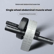 1pc Abdominal Roller, Fashionable Grey & Black, Durable ABS Material, Non-Electric Home Fitness Equipment For Both Men & Women, Perfect For Core Strength, Muscle Training, Weight Loss, Gym Accessory, Sport, Gym, Home Exercise, Abdominal Wheel, Abdominal Roller