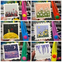 6 Stücke/Set handgefertigte Scheren, Dekorative Kanten-Papierscheren, Mehrzweckscheren, Papier Bastel-DIY-Werkzeuge, süße Wellen-Randscheren, Schereset, asymmetrische Scheren, handgefertigt, geeignet für Basteln, Zuhause und Schule