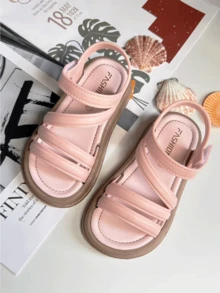 Girls' Summer Fashion Upgraded New Style Open-Toe Youngsters's Shoes Princess Shoes Soft Sole Wear-Resistant Shoes Little Girl Sandals - Pink - View 9