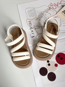 女童夏季时尚升级新款露趾青少年鞋公主鞋软底耐磨鞋小女孩凉鞋