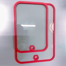 2pcs/Set Glass Cutting Board With Non-Slip Edges And Hanging Holes, Dishwasher Friendly Transparent Chopping Board, Suitable For Countertop, Food Prep And Serving