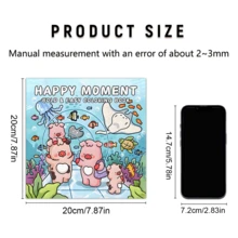GDTME Sách tô màu "Khoảnh khắc hạnh phúc" của High Beauty: Một cuốn sách tô màu 24 trang khổ 7,8 inch với các nhân vật động vật siêu dễ thương giúp giảm căng thẳng và thư giãn cơ thể và tâm trí trong những khung cảnh thiên nhiên yên bình. Quà tặng sinh nhật, lễ Phục sinh, Ngày của Mẹ, quà tặng lễ hội âm nhạc, quà tặng mùa cưới, đồ dùng văn phòng, đồ dùng học tập. - H132 - Xem 3