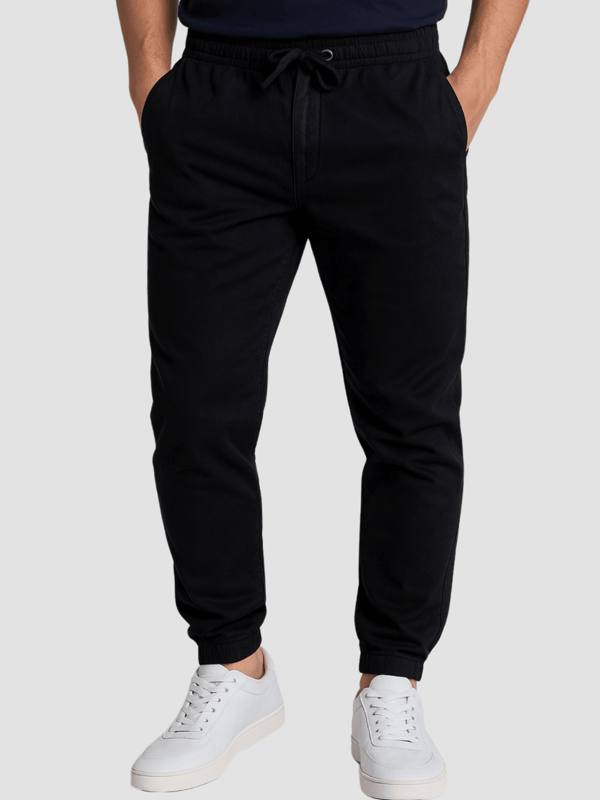 Calça Jogger Masculina Sarja Jeans Colorido Com Punho Elastico