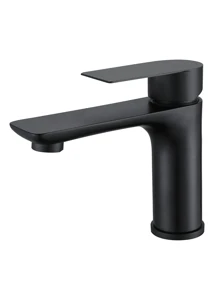 1 pezzo Rubinetto moderno in acciaio inossidabile a doppia manopola con foro singolo, anti-schizzi, finitura brunita, nucleo in ceramica, ideale per cucina, lavanderia e bagno